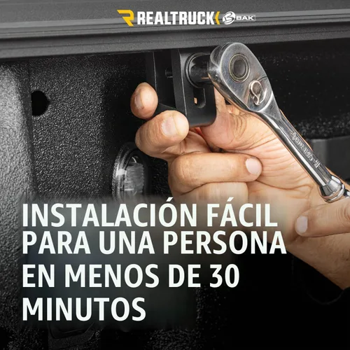 Vista 10 de RealTruck BAK BAKFlip MX4 - Cubierta rígida plegable para caja de camioneta 448227 Compatible con Dodge Ram 1500 2019-2025, no es compatible