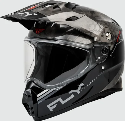 Vista 16 de Fly Racing Casco Trekker sólido (blanco, talla XL)