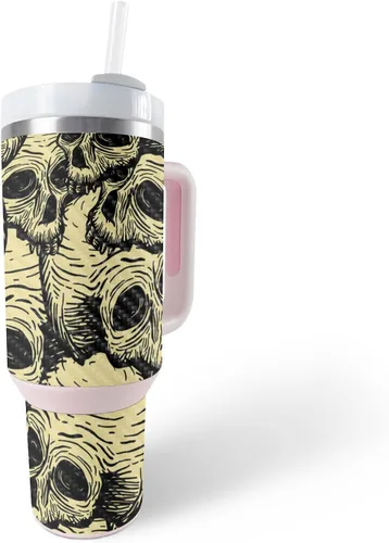 Vista 17 de MightySkins Skin - Vaso de vinilo compatible con Stanley The Quencher H2.0 FlowState de 40 onzas – Puppy Fall Funda protectora de vinilo duradera