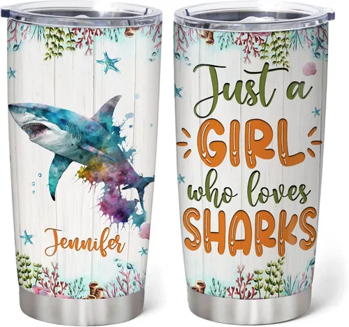 Vista 7 de Hyturtle Regalos personalizados para los amantes de los ajolotes – Just A Girl Who Loves Axolotls - Vaso de acero inoxidable con nombre