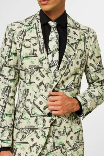 Vista 6 de OppoSuits Disfraz de Cashanova para hombre, Negro