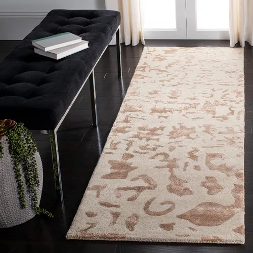 Vista 14 de SAFAVIEH Soho Collection SOH525A - Alfombra de lana prémium hecha a mano de 8 pies 3 pulgadas x 11 pies, color marfil