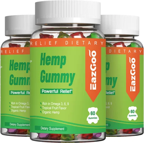Vista 10 de Gomitas de cáñamo natural 2,000,000 XXL extra fuertes - 120 unidades Natural Edibles - Gomitas frutales con aceite de cáñamo orgánico, vegano
