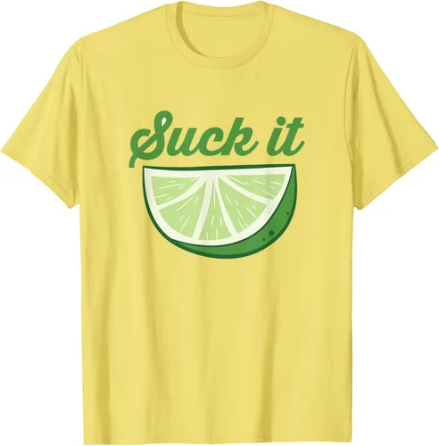 Vista 40 de Funny Lime Suck It Cinco De Mayo Citrus Sour Lime Camiseta, Blanco, S