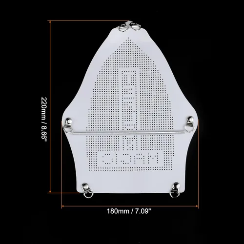 Vista 2 de HARFINGTON 2pcs Cubierta de hierro antiadherente zapato de hierro PTFE herramienta asistente de hierro eléctrico herramienta de hierro único placa