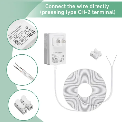 Vista 10 de Rollerhouse s 24V 1A 24W Blanco Enchufable Transformador DC Cargador Adaptador de Pared/Adaptador de fuente de alimentación/Cable de 5 pies, AC