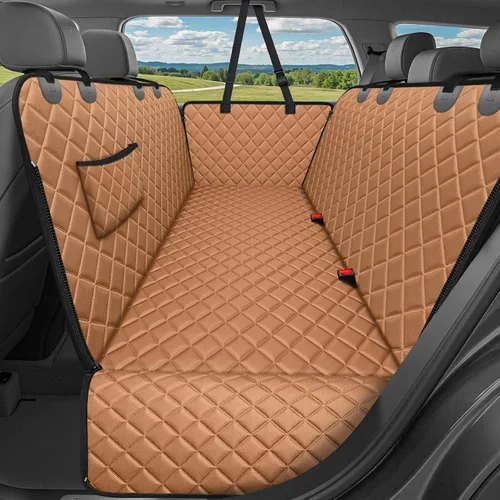 Vista 21 de URPOWER Funda de asiento de coche para perro, hamaca impermeable para Todo negro