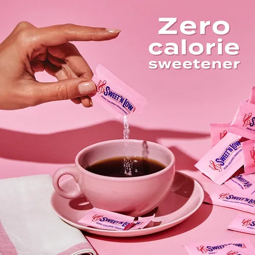 Vista 3 de Sweet'N Low Paquetes edulcorantes cero calorías, 1000 unidades, Kosher y sin gluten, bajo índice glucémico, paquetes individuales de edulcorantes
