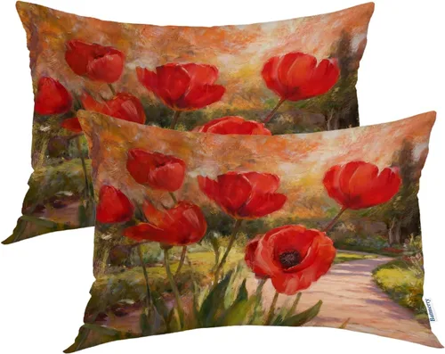 Vista 74 de Batmerry Fundas de almohada decorativas con estampado digital de hojas verdes y gatos negros con estampado digital para sofá, cama, cremallera