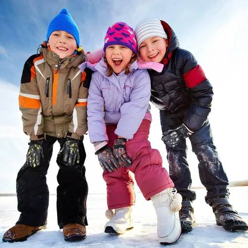 Vista 5 de SATINIOR Guantes de esquí de invierno para niños, impermeables, resistentes al viento, guantes de nieve para niños de 8 a 13 años, forro unisex