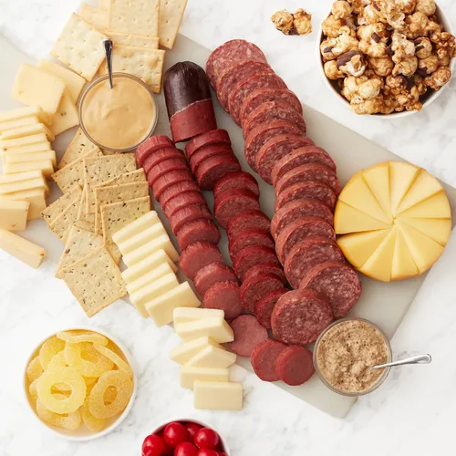Vista 8 de Hickory Farms Mezcla de queso cheddar ahumado, paquete de 3, 10 onzas cada uno - Artículo de comida para charcutería
