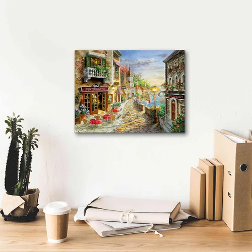 Vista 7 de Epic Graffiti 'Invitation to Dine' de Nicky Boehme, arte de pared en lienzo, 16 x 12 pulgadas