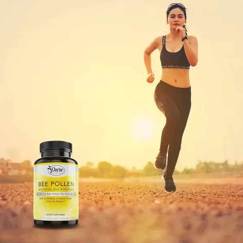 Vista 6 de Pure By Nature Suplemento de polen de abeja con propóleo y jalea real para apoyo inmunológico, propiedades antioxidantes, 120 cápsulas vegetarianas
