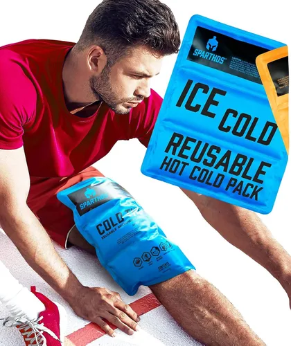 Vista 16 de Sparthos - Bolsas de hielo para lesiones (gel reutilizable en frío caliente)