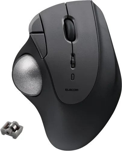 Vista 16 de ELECOM Diseño de comodidad ergonómica Trackball IST Inalámbrico 2.4GHz Conectar, Seguimiento súper suave con rodamiento de bolas rodantes, Bola