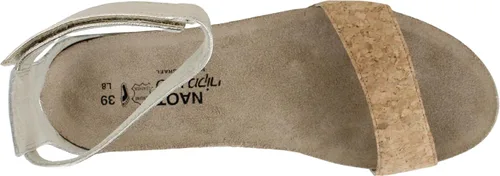 Vista 5 de NAOT Footwear Pixie Sandalia de cuña para mujer con plantilla de corcho y plantilla de soporte de arco - Correa de tobillo ajustable - Comodidad