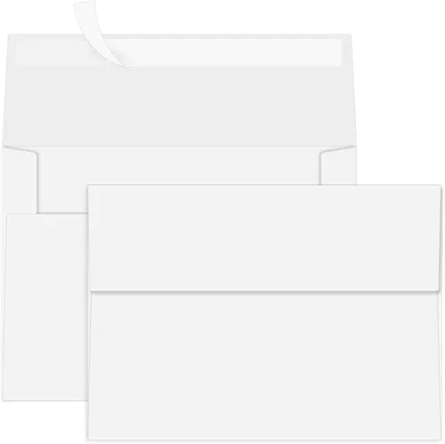 Vista 15 de 100 Paquetes Sobres Negros de 4 x 6 pulgadas para Tarjeta de Invitación, Sobres Pequeños A6 Autoadhesivos para Bodas, Fiestas de Cumpleaños, Baby