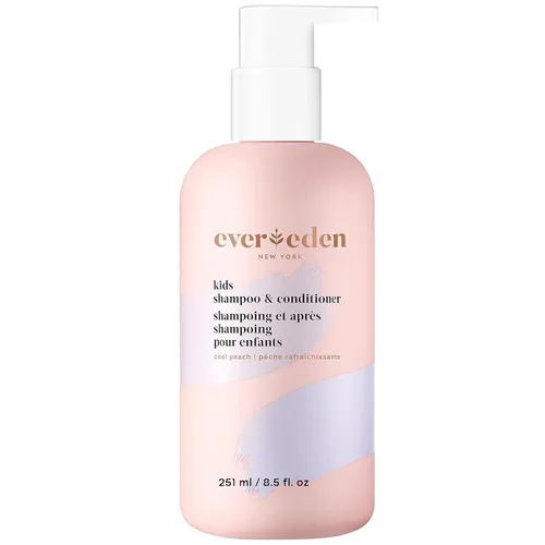 Vista 9 de Evereden Mini Kids Shampoo and Conditioner 2 en 1: Melocotón fresco, 1.7 fl oz. Vegano y cuidado suave para niños Champú y acondicionador