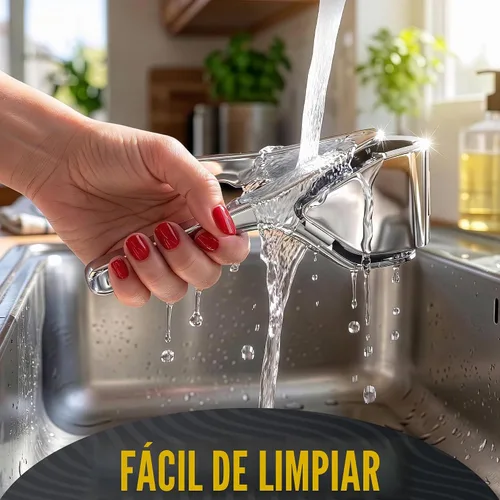 Vista 9 de Exprimidor de limón de acero inoxidable, Juicer de cítricos plegable plano resistente Lime Squeezer Presses Lemons and Limes to the Last Drop