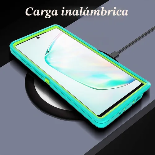 Vista 6 de YmhxcY Note 10 Plus - Funda con película de TPU flexible autorreparable (paquete de 2) y película protectora de pantalla para lente de cámara