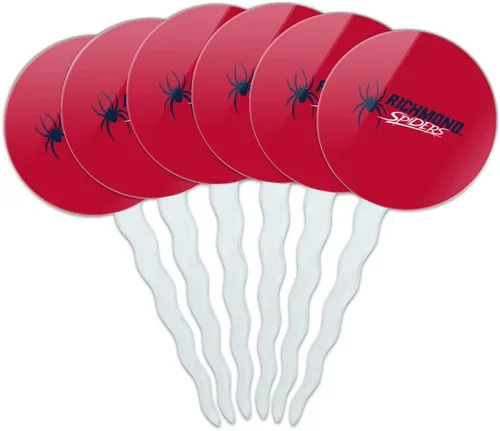 Vista 360 de Abilene Christian - Juego de 6 palillos para cupcakes con logotipo secundario