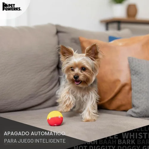 Vista 8 de Pet Qwerks Animal Sounds Babble Ball - Juguete interactivo para masticar para perros, tamaño grande