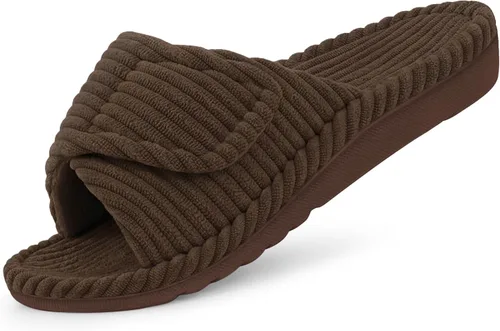 Vista 20 de Litfun Pantuflas ortopédicas para mujer, zapatos de casa con soporte de Beige