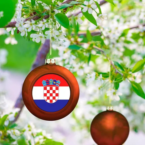 Vista 259 de Boobs Funny Shatterproof Matte Christmas Balls for Tree Wreath Home Decor 1PCS