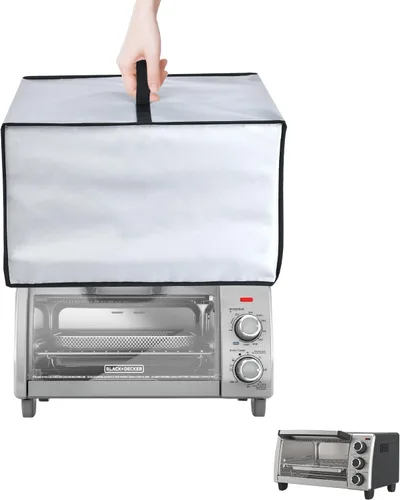 Vista 8 de Cubierta para horno tostador, resistente al agua, resistente al calor, a prueba de polvo, funda protectora para BLACK+DECKER 4 rebanadas Crisp 'N