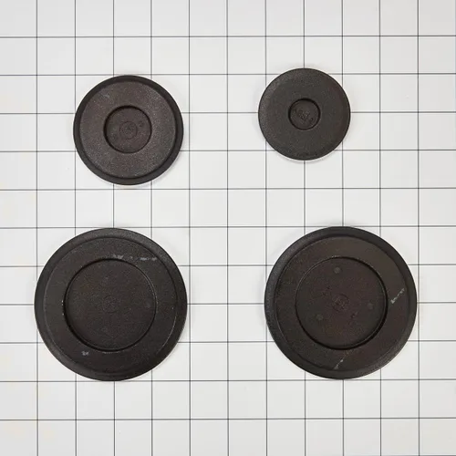Vista 3 de Whirlpool W10881749 Genuine OEM Range Surface Burner Cap Set Repuesto Pieza - Sustituye W10850506