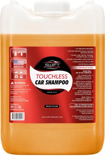 Vista 9 de Swift - Champú para lavado de autos sin contacto (1 galón), no requiere cepillado, jabón de coche de alta espuma, para trabajo pesado, detergente