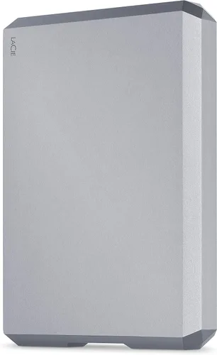 Vista 14 de LaCie Mobile Drive, disco duro externo portátil de 5TB - Plata Lunar, USB-C 3.2, para PC y Mac, reciclado post-consumo, con Adobe All Apps Plan