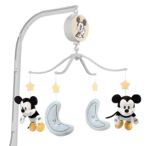 Vista 5 de Lambs & Ivy Disney Baby Moonlight Mickey Mouse Móvil Musical Calmante para Cuna de Bebé Luz de luna Mickey