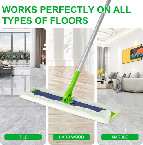 Vista 5 de Juego de 40 paños de trapeador XL secos + húmedos para trapeador Swiffer Sweep XL, almohadillas desechables para trapeador XL, incluye 30 paños