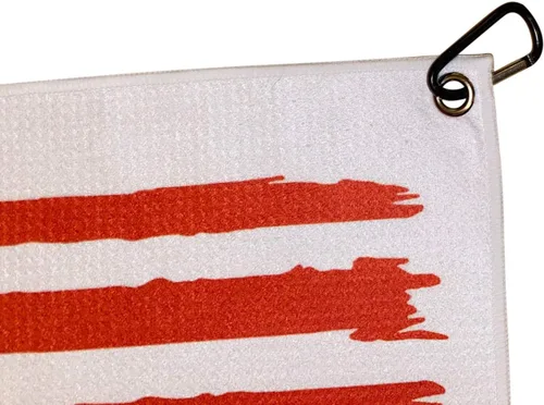 Vista 5 de TrueBirdie Toalla de golf con clip de la bandera americana, toallas de golf de microfibra de 24 x 16 pulgadas