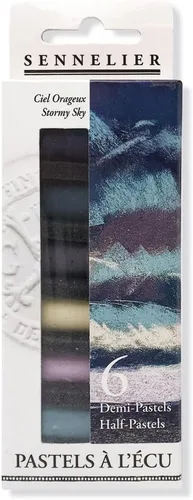 Vista 8 de SENNELIER Pastel francés extra suave para artistas profesionales, inspirado en otoño, juego de 6