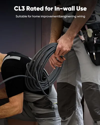 Vista 7 de Capshi Cable HDMI 4K, 3 pies/3.3 ft, soporte HDMI 2.0, HDR10, 18 Gbps, cable blindado HD de alta velocidad, negro, macho a hombre, para TV