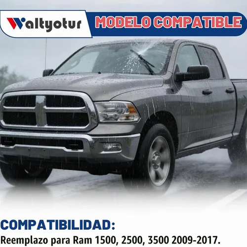 Vista 6 de waltyotur Bomba de lavador de parabrisas con retén de reemplazo para Ram 1500 2500 3500 2009-2017 68071576AA