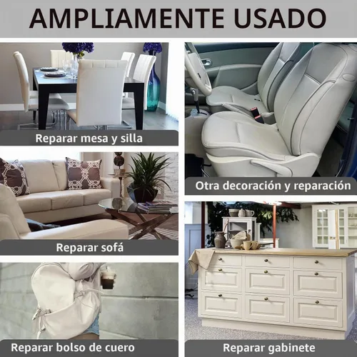 Vista 3 de Lifeshoon Parche de Reparación de Cuero, Cinta de Reparación de Cuero Autoadhesiva, Cinta de Parche de Vinilo Grande para Sofás, Muebles, Asientos