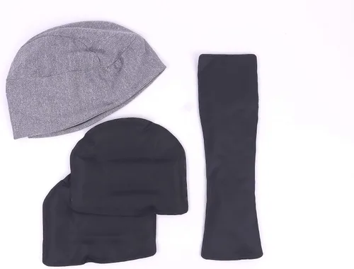 Vista 6 de FOMI Care - Gorro de hielo con cobertura completa de gel para migraña, tapa fría craneal, paquete de recuperación de quimioterapia y dolor de cabeza