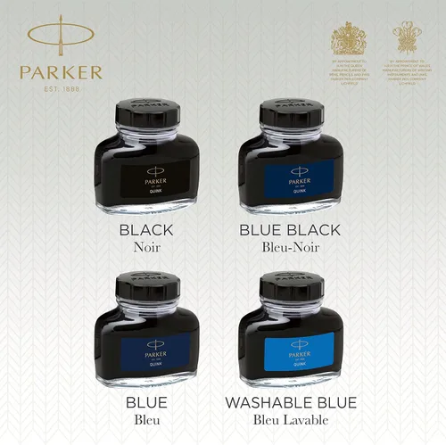 Vista 7 de Botella de tinta permanente Parker Quink de 2 fl oz, Azul azul