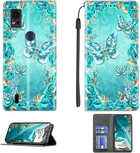 Vista 58 de Aroepurt Funda para UMIDIGI G1 Plus compatible con UMIDIGI G1 Plus Funda para teléfono Funda de piel sintética con función atril magnética CPT15