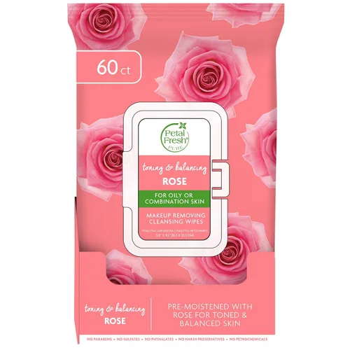 Vista 11 de Petal Fresh Eliminación de maquillaje de árbol de té y menta, toallitas limpiadoras, toallitas faciales suaves, limpieza diaria, vegano y libre