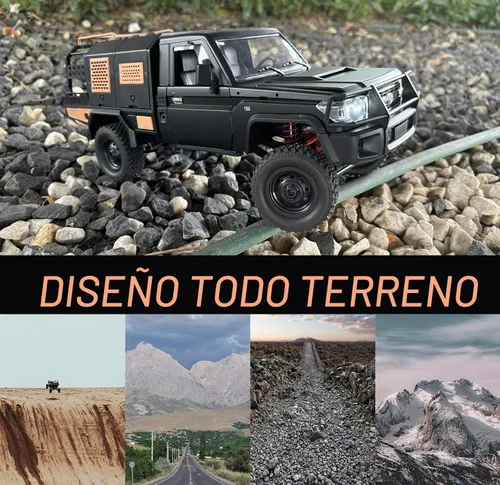 Vista 4 de WPLDEWAN MN82S RC Rock Crawler RC Camión RC 4x4 Escala 1/12 Toyota Land