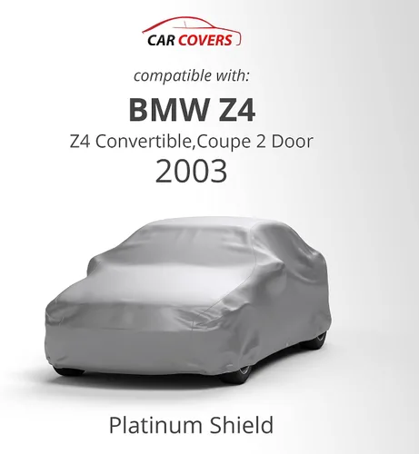 Vista 2 de Compatible con funda resistente a la intemperie para automóvil BMW Z4 convertible 2003, Coupé de 2 puertas, exterior e interior, protege del agua