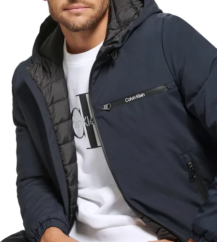 Vista 4 de Calvin Klein Men's Hooded Windbreaker