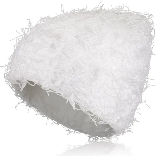 Vista 30 de Chuarry Distressed Knitted Beanie Fuzzy Winter Hat Albaricoque surtido