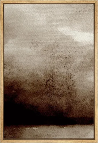 Vista 12 de SIGNFORD Lienzo enmarcado para pared, acuarela pastel, morado, luna, cielo, naturaleza, ilustraciones de área silvestre, arte moderno, vibrante
