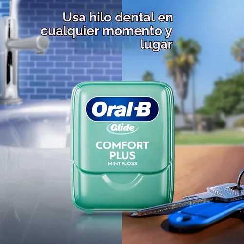 Vista 7 de Oral-B Glide Pro-Health Comfort Plus - Hilo dental, menta, 3