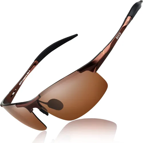 Vista 12 de Duco - Gafas de sol deportivas polarizadas para hombre con protección UV 8177s
